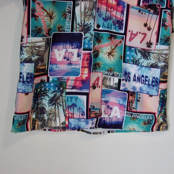 Boardsports Graphic Shirt Los Angeles California Hawaiian Palm Trees NEW NWT - Picture 8 of 12